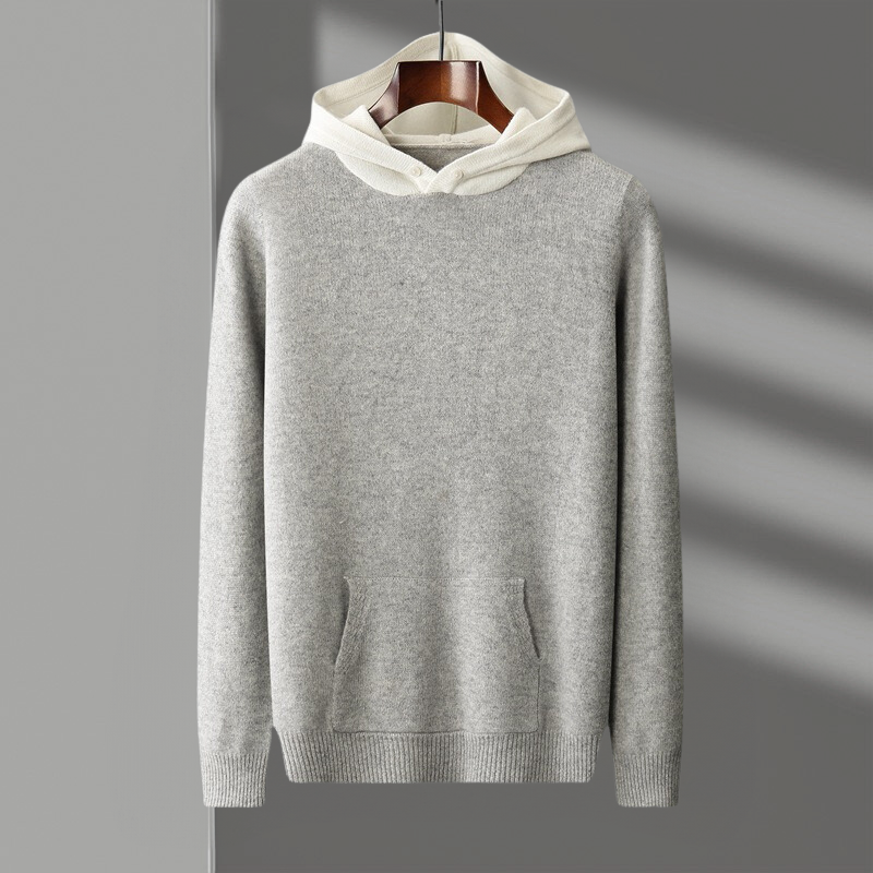 Arden - Merino Wool Hoodie Velano London