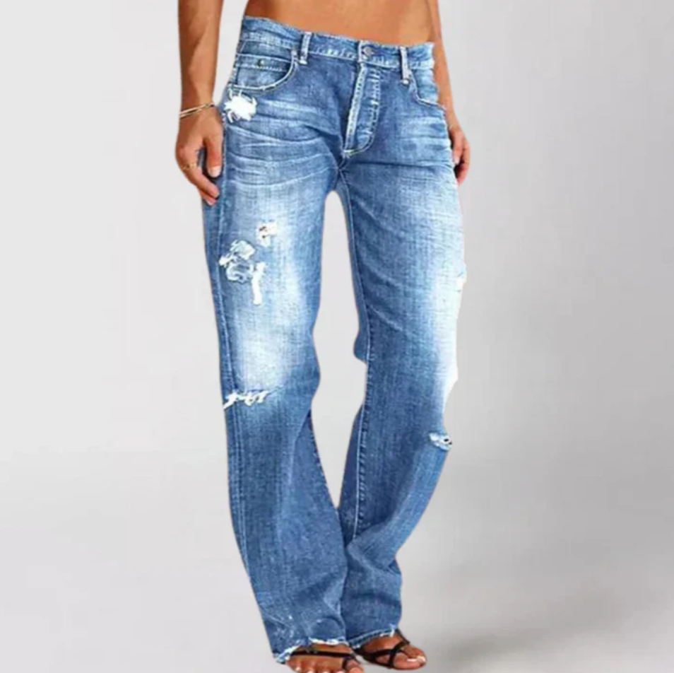 Viktoria Loose Wide-Leg Jeans Velano London