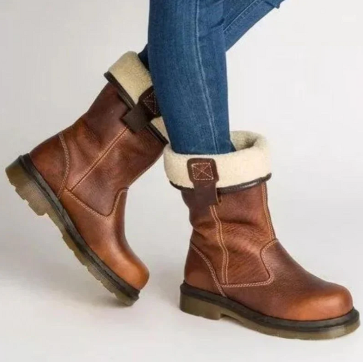 Lined Leather Winter Boots Velano London