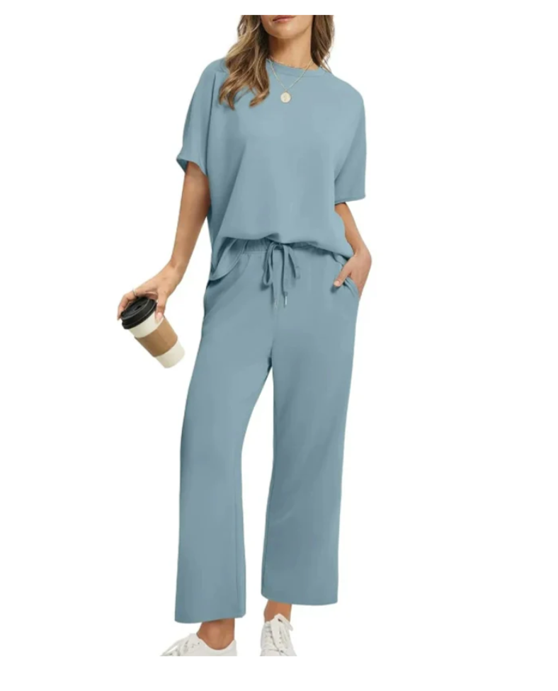 Donna - Women's Casual Top And Trouser Set