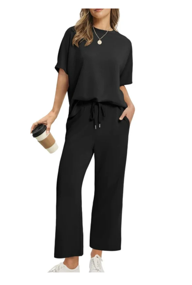 Donna - Women's Casual Top And Trouser Set